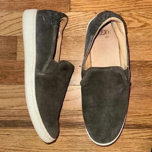 UGG Gray Slip On Shoes Size 9.5